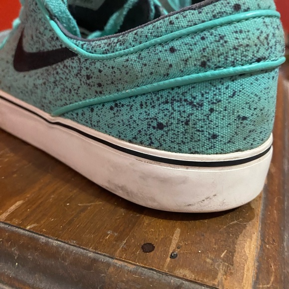 Stefan Janoski NIKE Premium Zoom SB Mens US 11.5 Green MINT SPECKLE Skate Shoes - Picture 5 of 12